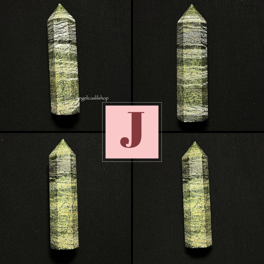 Green Zebra Jasper Tower