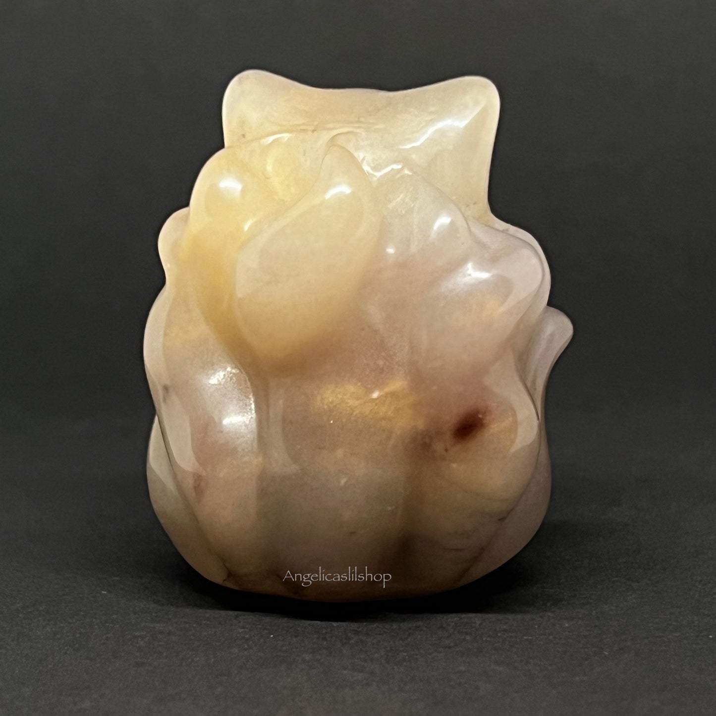 Nine (9) Tailed Fox - Agate Carving “A”