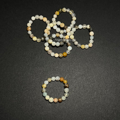 Crystal Bead Stretchy Rings