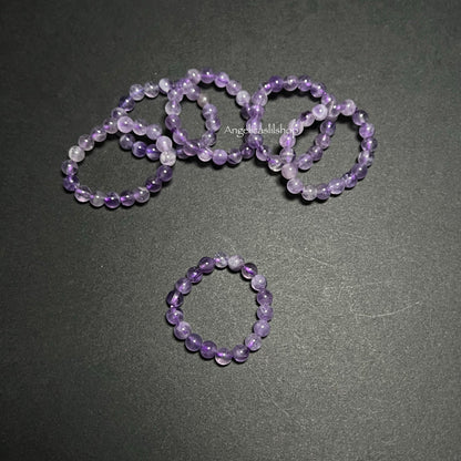 Crystal Bead Stretchy Rings