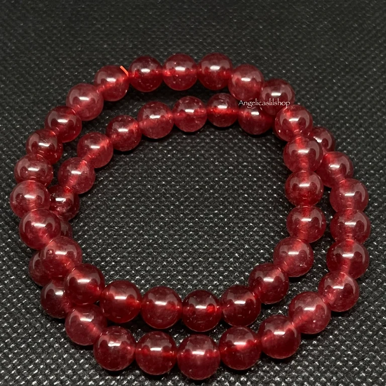 Pulsera de granada roja