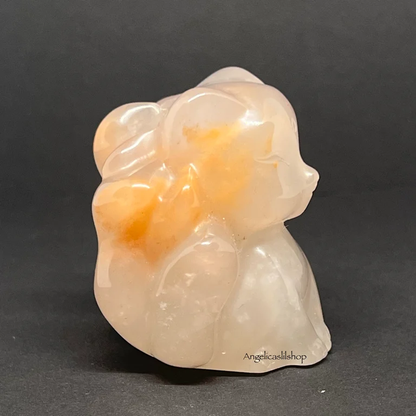 Nine (9) Tailed Fox - Agate Carving “H”