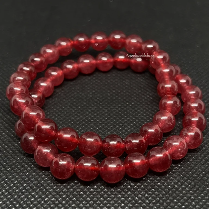 Pulsera de granada roja