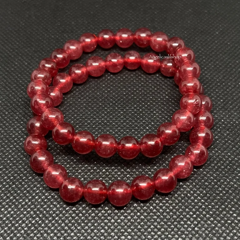 Pulsera de granada roja