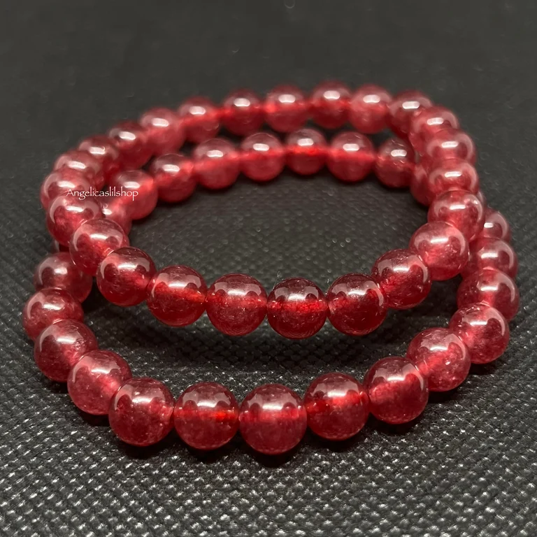 Pulsera de granada roja