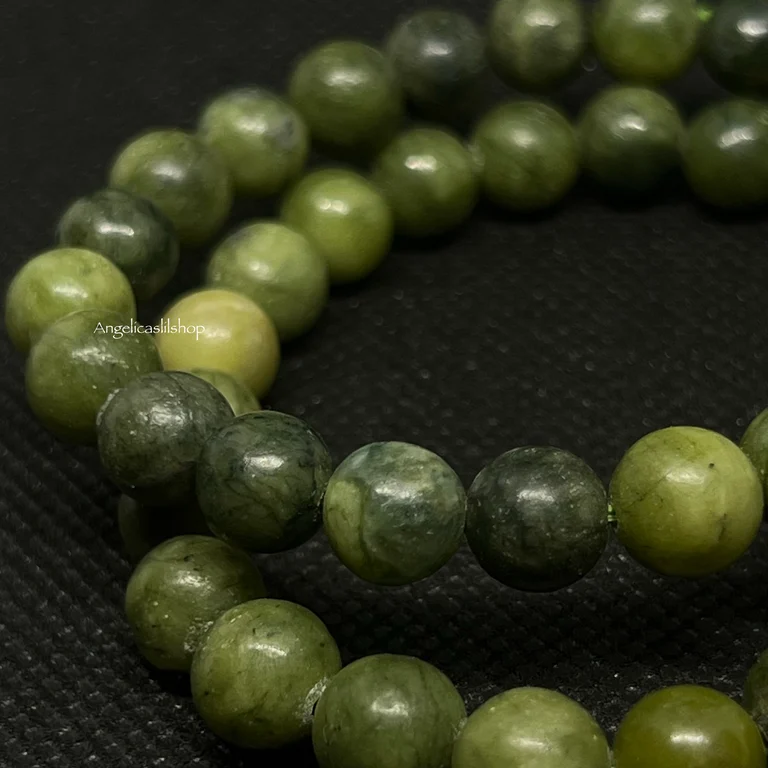 Pulsera de jade verde (8 mm)