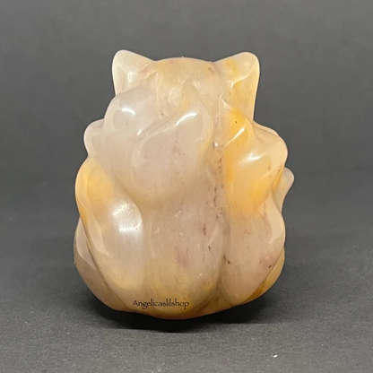 Nine (9) Tailed Fox - Agate Carving “G”