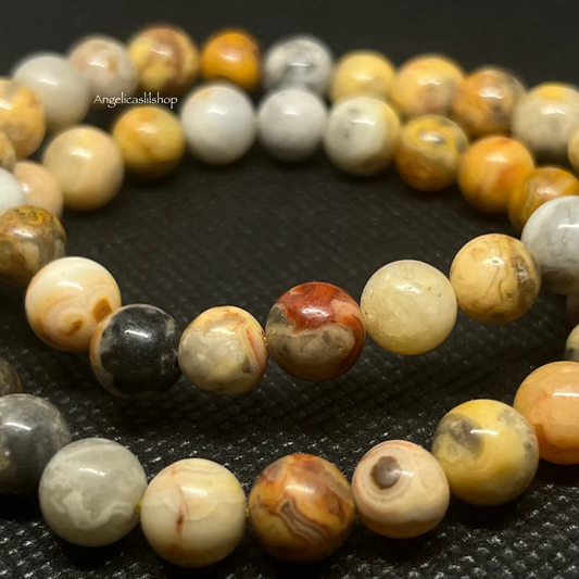 Crazy Lace Agate Bracelet (8MM)