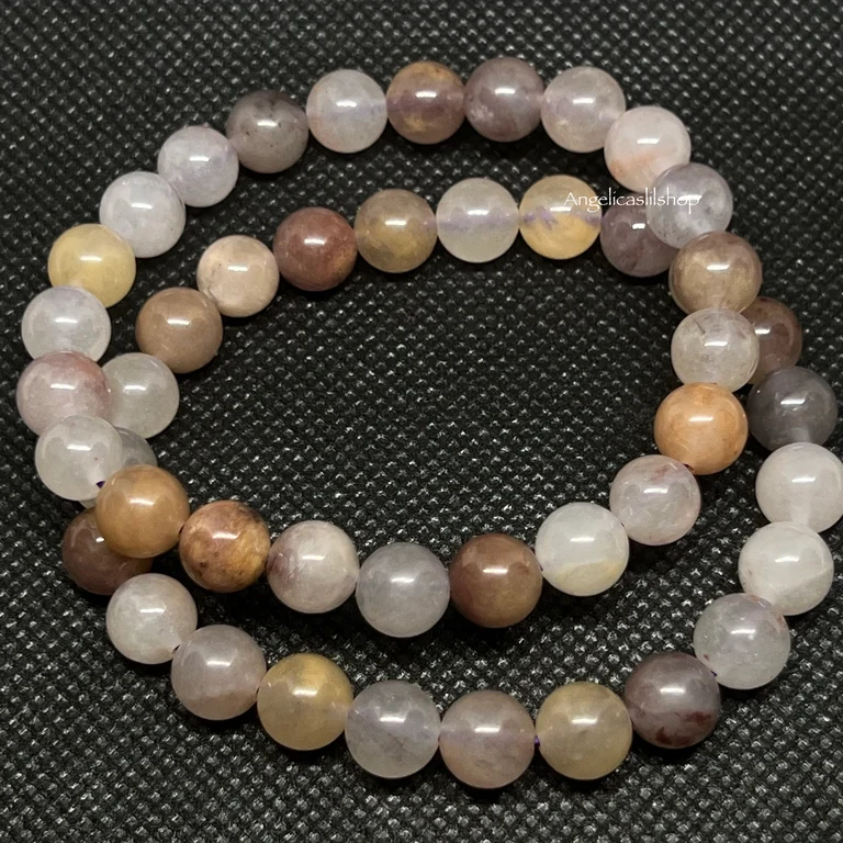 Pulsera de piedra violeta