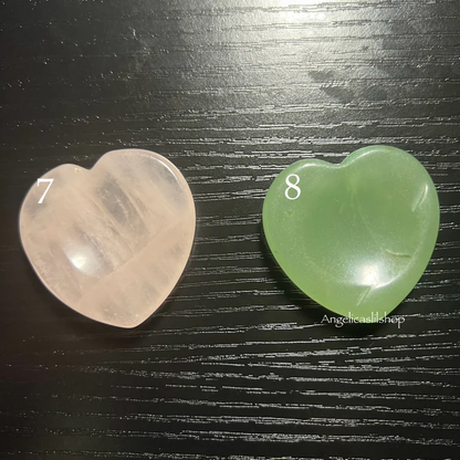 Piedra de preocupación de corazón de cristal