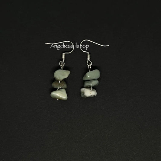 Alashan Agate Chips Earring