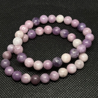 Pulsera de lepidolita (8 mm)