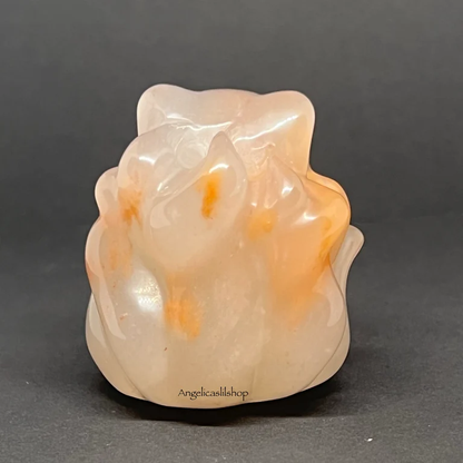 Nine (9) Tailed Fox - Agate Carving “H”