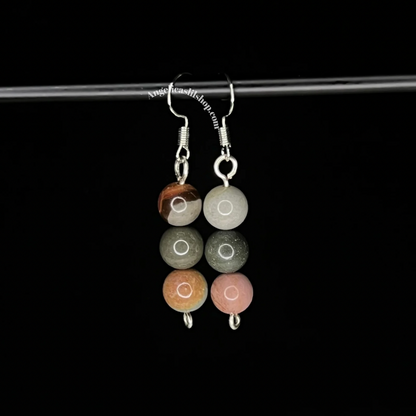 Stacked Crystal Dangle Earrings