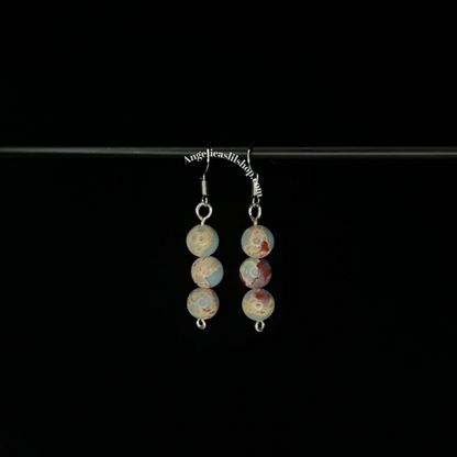 Stacked Crystal Dangle Earrings