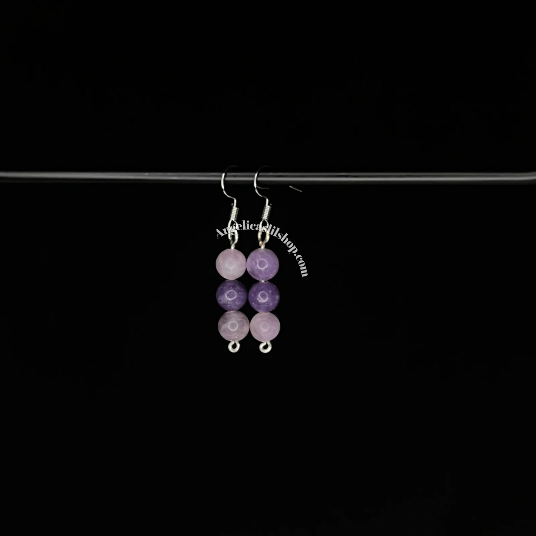 Stacked Crystal Dangle Earrings