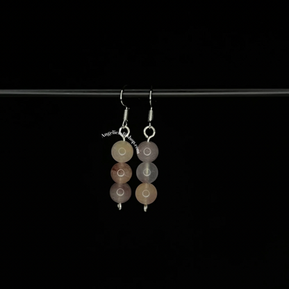 Stacked Crystal Dangle Earrings