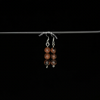 Stacked Crystal Dangle Earrings