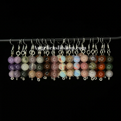 Stacked Crystal Dangle Earrings