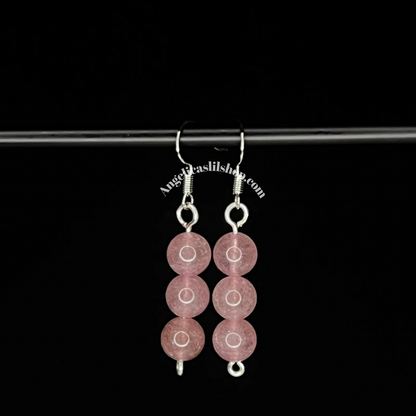 Stacked Crystal Dangle Earrings